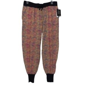 NWT Central Park Joggers with Pockets Mid Rise Multi Color Womens Size Medium